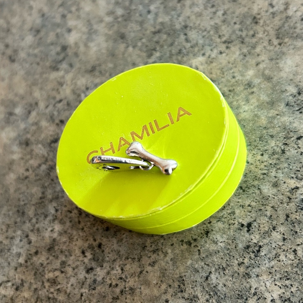 🦴 [Chamilia] 925 Dog Bone Charm Bead Sterling Silver, EUC - Picture 3 of 6